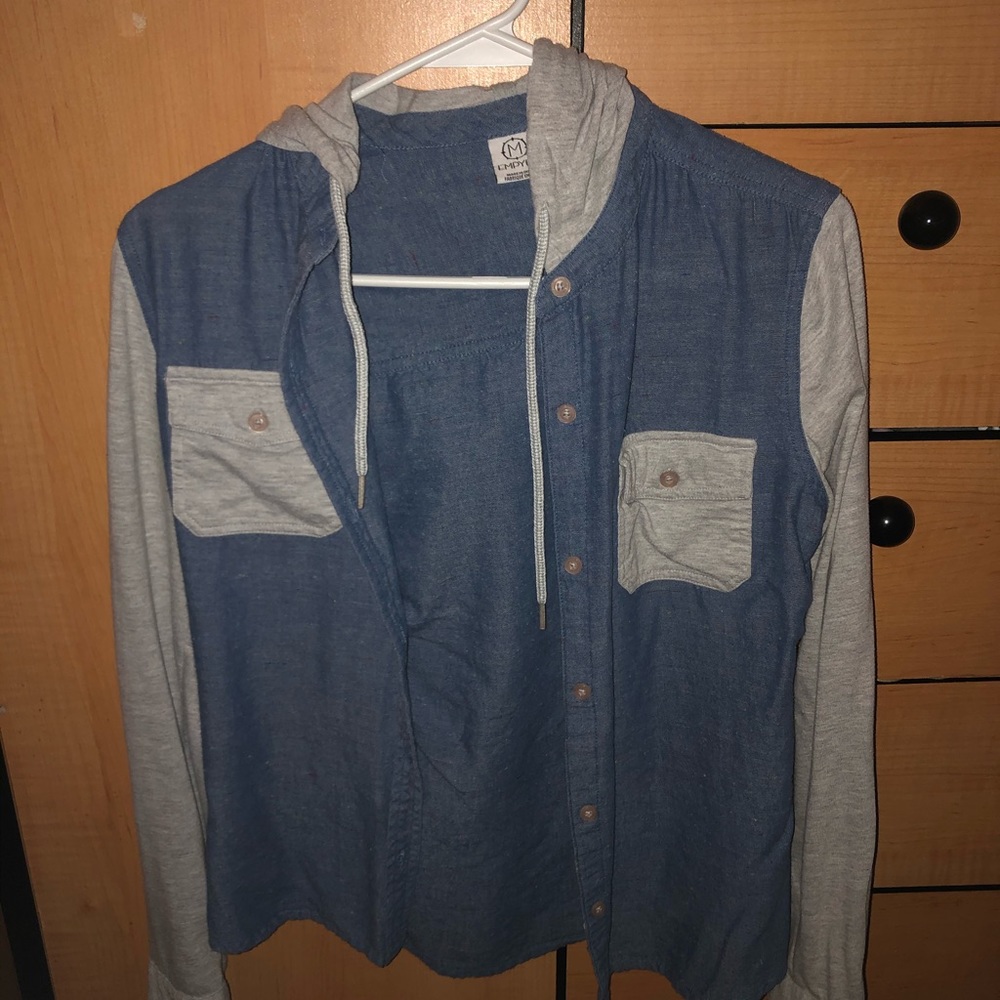 Blue/Jean Hoodie Shirt